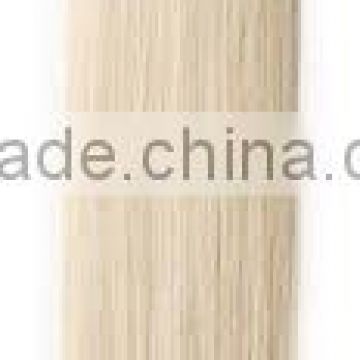 Blond temple hair machine weft