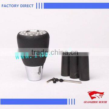 Automatic Black Leather Custom Gear Shift Knobs with Crystal