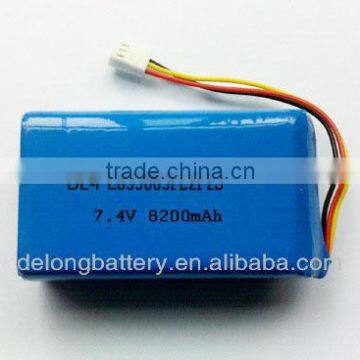 7.4v 8200mAh lithium polymer battery 855085 China manufacturer