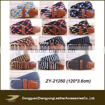 custom western braided belt woven fabric belts