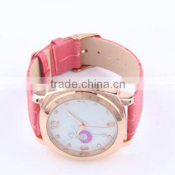 China Wholesale Market Leather Straps Miyota Quartz Movement Wrist Watch photo-4