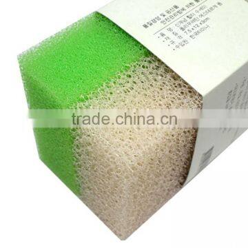 Hot sale loofah 2 pcs colorful cleaning scouring pad elastic sponge                        
                                                                                Supplier's Choice