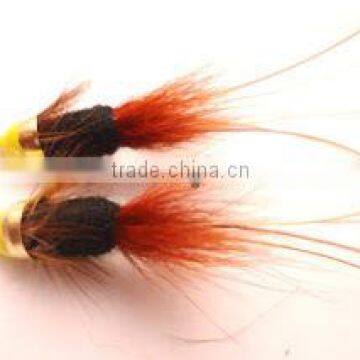 Black frances cone Salmon Tube flies