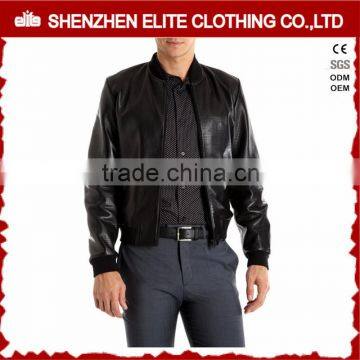 Pakistan Karachi Custom Sheep Leather Jackets for Men Black photo-4