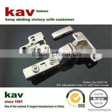 6-way adjustment concealed wooden door hinge