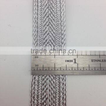 royal metallic silver trimming lace ribbon garment accessories