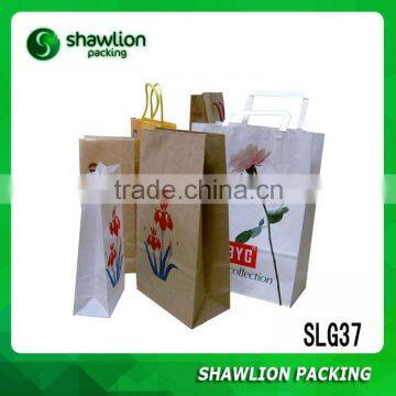 Colorful different types custom design shopping paper gift bag