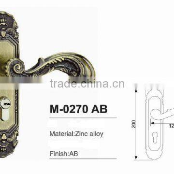 External Pull Handle Main Door Lock Entry Set American Profile Cylinder Lock photo-2