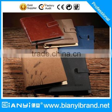 2016 new products on china market leather notebook