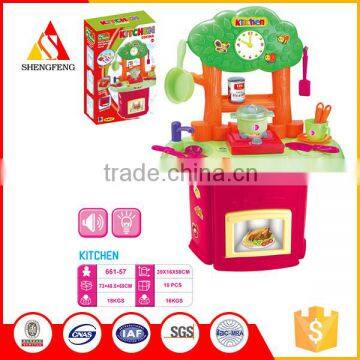 Happy cooking plastic kids kitchen set toy