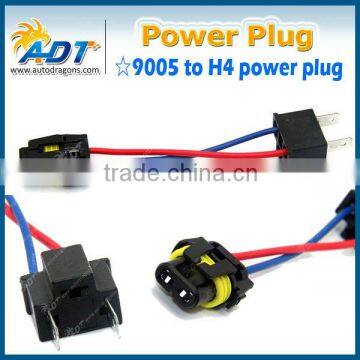 NeW 9005 TO H4 bulb model convert Pigtail HARNESS SOCKETs plug & play