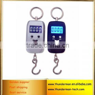 50kg travel scale for weighing luggage,fishing use,home use,shopping with blue backlight