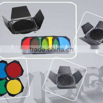 Photo equipments Color filter Barndoor for studio shooting with honeycomb & color filters