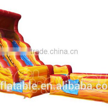 Inflatable Volcano water slide, Inflatable water slide, Inflatable slip N slide