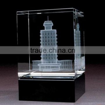 Wholesale personalized business gift 3d laser engraving cube