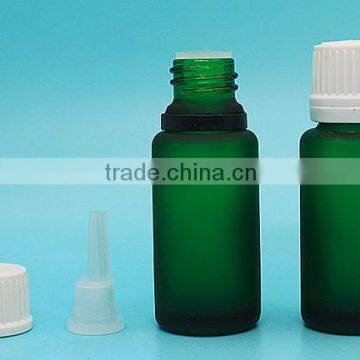 15ml 1/2 oz Green Glass Essential Oil Bottle With White Tamper-evident Cap photo-2