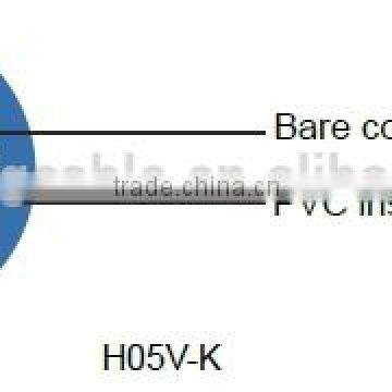 H05V-K Fine bare copper strands 300/500V cable companies