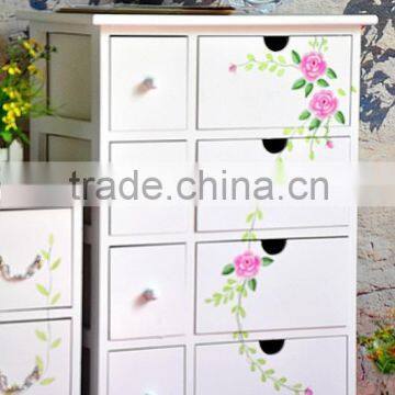 White color European style furniture receive table with 4 drawers solid wood home furnitures                        
                                                Quality Choice