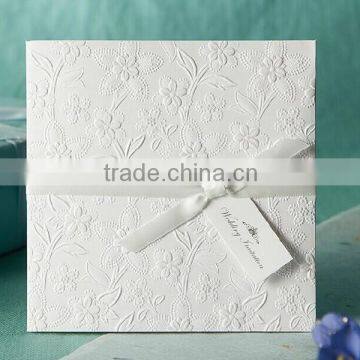 Personalized Invitation Card/ White Wedding Invitation Card
