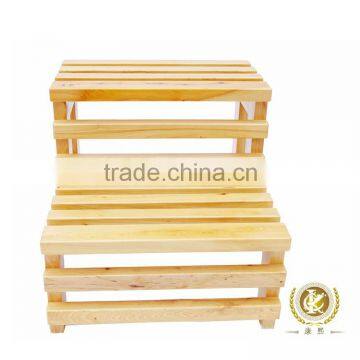 Chinese handmade craft Twin Towers stool cedar material