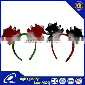 Christmas Tree Headband with LED Light for Party