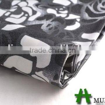 Mulinsen 100 Polyest Satin With Twist Hot Stamping Foil Recycle Polyest Fabric photo-3