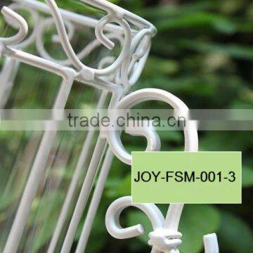 Glass Vase With Metal Stand Flower Vase photo-4