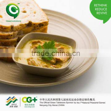 Decorative Rice Husk Products Custom Printed Tableware