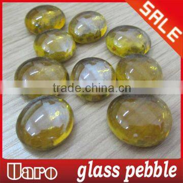 Clear Glass Pebble/Clear Glass Pebble Mosaic/Light Amber Clear Glass Pebble