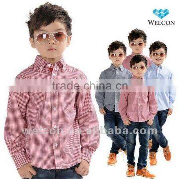 latest fashion design brand new 100% cotton children clothing children dress children shirt for boy