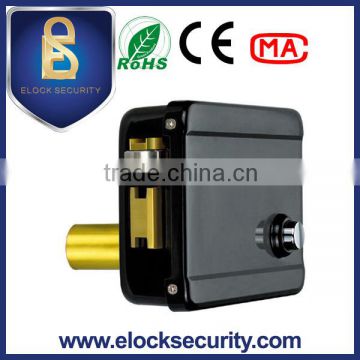 Black plated single cylinder electric lock