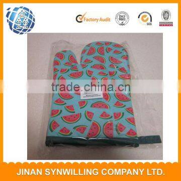 2014 FDA Certificated Heat Resistant Customised Wholesale Promotion Cheap otton Oven CMitten