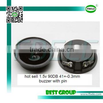 hot sell 1.5v 90DB 41+-0.3mm buzzer with pin FBUT4113