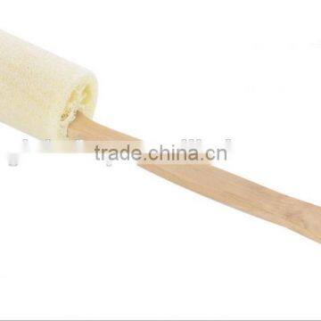 Wooden Handled Natural Sponge Loofah Back Scrubber Brush Bath Long Reach Shower