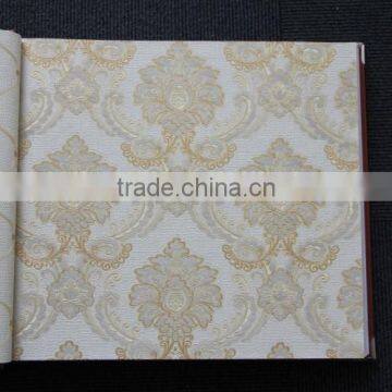 2014 New Italian Design Pvc Deep Embossed Mona Lisa K58101 Italian Style Waterproof Sounproof photo-2