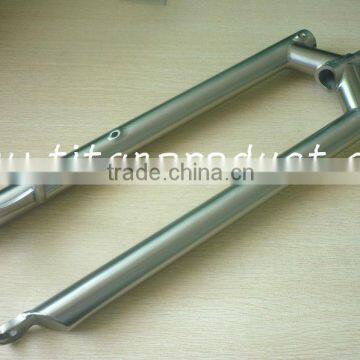 Titanium MTB Fork Internal Cable Routing/Post Disc Mount