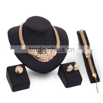 Indian Wedding Jewelry Set Gold Statement Bib Chunky Jewelries For Women