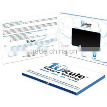 Newest Arrival 4.3" Lcd Video Brochure Card/High Quality Video Greeting Card