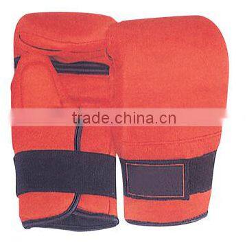 Red Color With Velcro Strep Bag Gloves