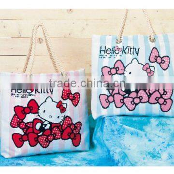 big size custom canvas licensed hello kitty shoulder bag