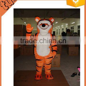 2015 hot sale cheap adult plush tiger cartoon costume / plush Character Costume for promotion on sale