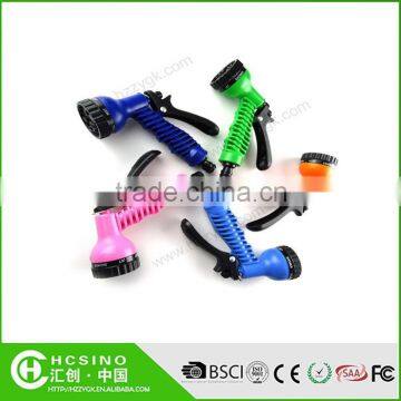 China High Pressure 7 Pattern Expandable Garden Hose Plastic Spray Gun/ Spray Nozzle / Water Jet