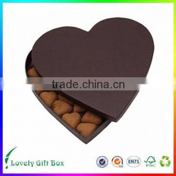 Luxury Customized transparent valentine day two piece paper box