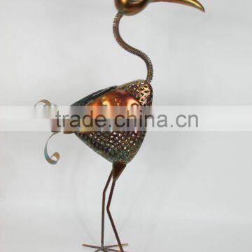 Made in China Vivid Large Metal Flamingo Statue Ornament photo-4