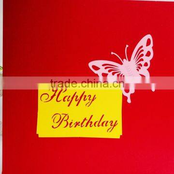 big card 25*25cm cake 3d handmade pop up birthday creative card