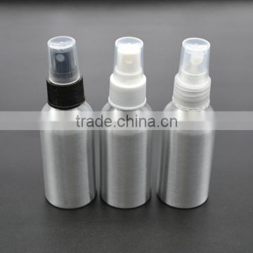 Whole sale 50ml aluminium bottles with spray tops