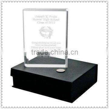 Crystal Glass Engraved Book Awards For School Gifts