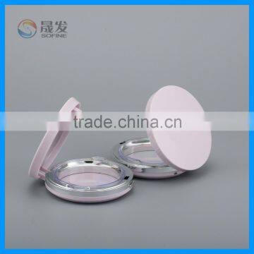 Flip Cap Empty Compact Powder Case With Mirror photo-3