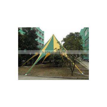 Outdoor aluminum star tent, single peak aluminum star tent,star aluminum star tent,star shaped aluminum star tent