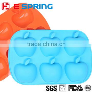 Apple Shape Soap DIY Mold Handmade Craft Silicone Soap Mould